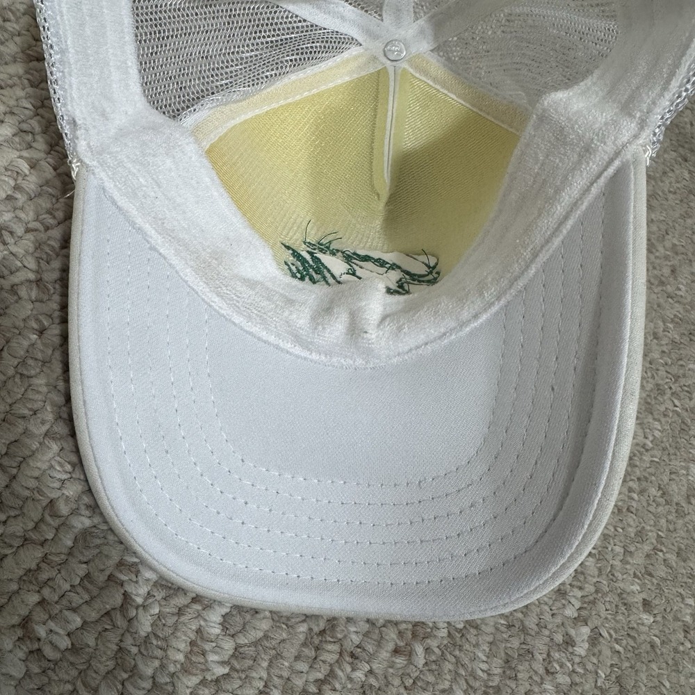 Georgia On My Mind Masters Men's Trucker White Hat Mesh Adjustable OSFA - Picture 11 of 11